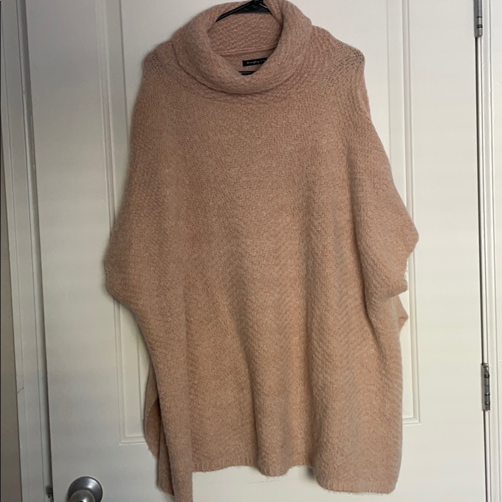 Blush poncho